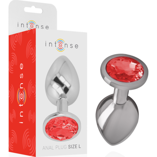 Plug Anal INTENSE avec Cristal Rouge Taille L