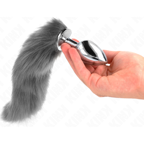 Plug anal KINK PLEASURE PLUGS taille L avec queue synthétique