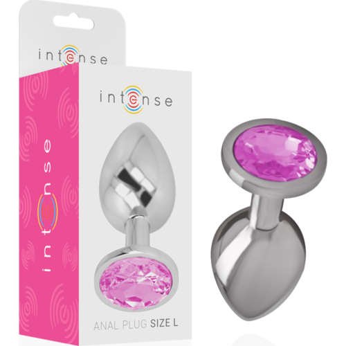 Plug Anal INTENSE avec cristal rose taille L