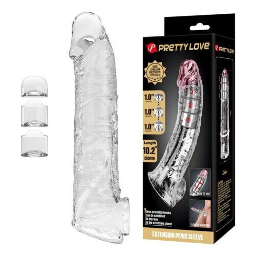 Gaine d'extension de pénis ajustable Pretty Love