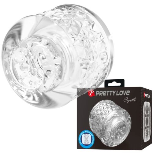 Masturbateur Pretty Love CRYSTLE double entrée ultra doux