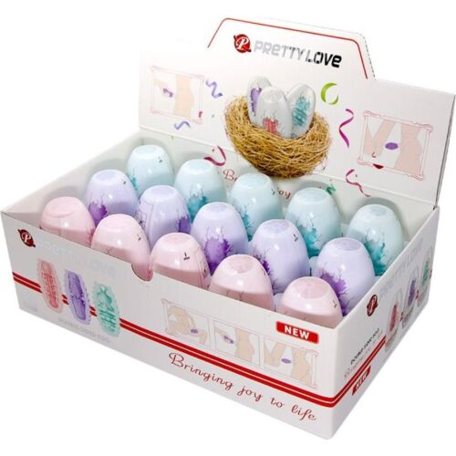 Masturbateur Pretty Love Œuf Double Face - 15 Unités