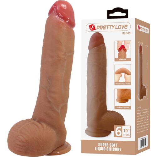 Dildo Pretty Love Mendel 25,5 cm avec ventouse puissante