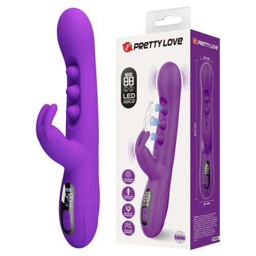 Vibrateur Rabbit High Tech SABIEN avec stimulation tapotante