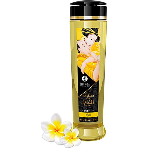 Huile de massage SHUNGA Serenity 240 ml | Parfum MONOI