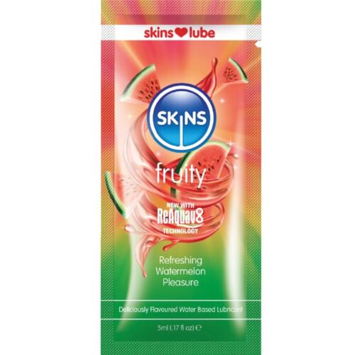 Lubrifiant Monodose SKINS Melon 5ml aux saveurs authentiques