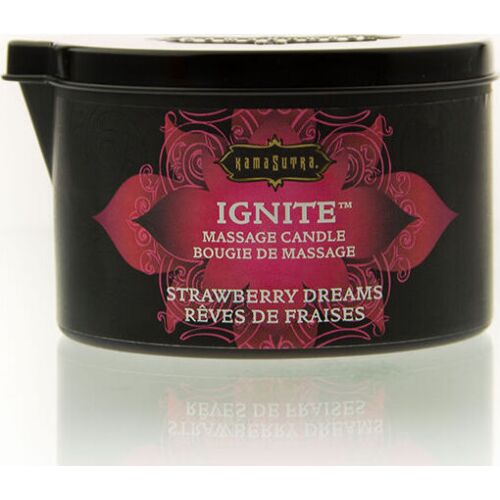 Bougie de massage KAMASUTRA Rêves de fraise