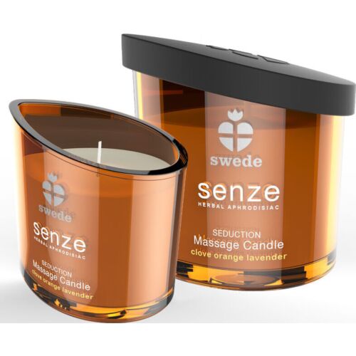 Bougie de Massage Swede Senze Seduction - Clou, Orange, Lavande