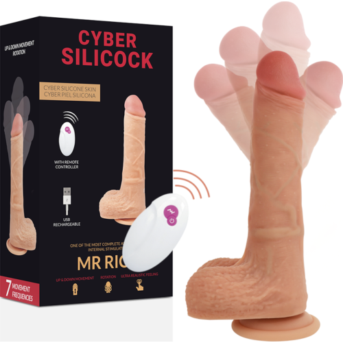 Vibrateur Cyber Silicock Mr Rick 20.9 cm avec télécommande