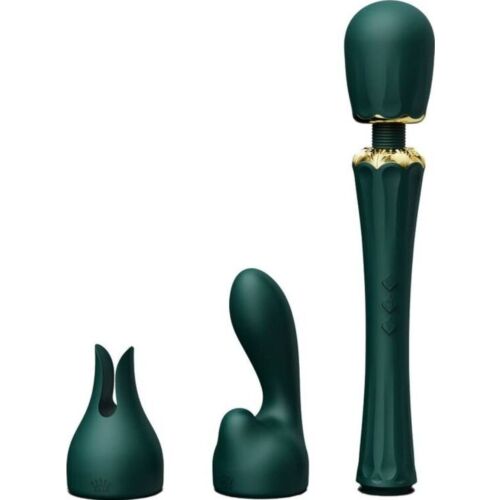Vibrateur ZALO KYRO WAND avec deux embouts en silicone