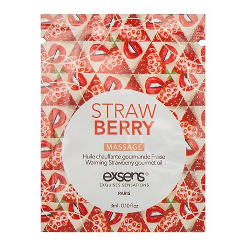 Huile de Massage Exsens Warming Gourmet Fraise 3ml