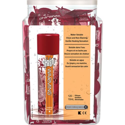 WET WARMING 10ML PILLOW BOWL DISPLAY/120 PILLOWS
