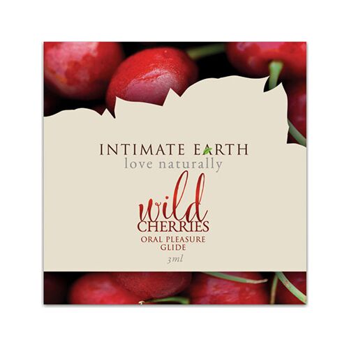 Lubrifiant Intime Intimate Earth Wild Cherry 3ml - Saveur Cerise