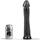 Plug anal ALL BLACK 31 CM avec surcos profonds