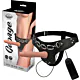 Harnais Vibrant Harness Attraction George 19 cm avec vibromasseur
