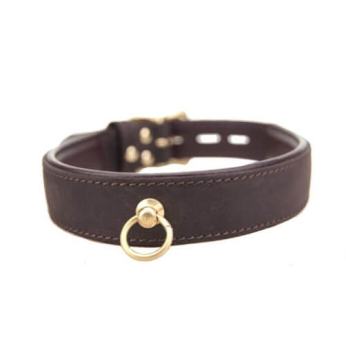 BOUND Nubuck Leather Choker with 'O' Ring BOUND Nubuck Leather Choker with 'O' Ring