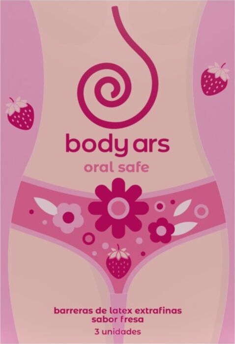 Barrière Oral Body Ars Oral Safe avec goût fraise Barrière Oral Body Ars Oral Safe avec goût fraise