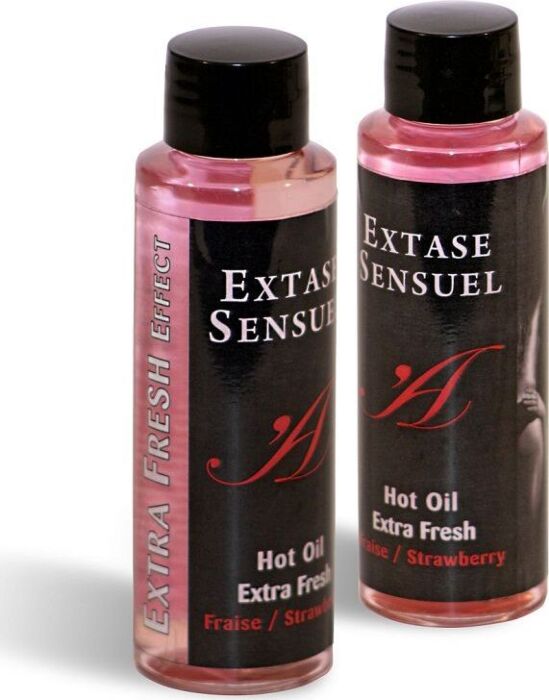 Huile de Massage Extase Sensual - Double Effet Frais-Chaud