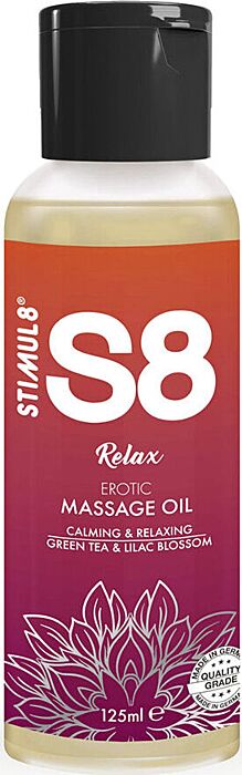 Huile de massage STIMUL8 S8 Relax thé vert 125 ml
