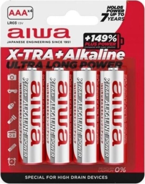 Piles Alcalines AIWA AAA - Énergie fiable et compacte