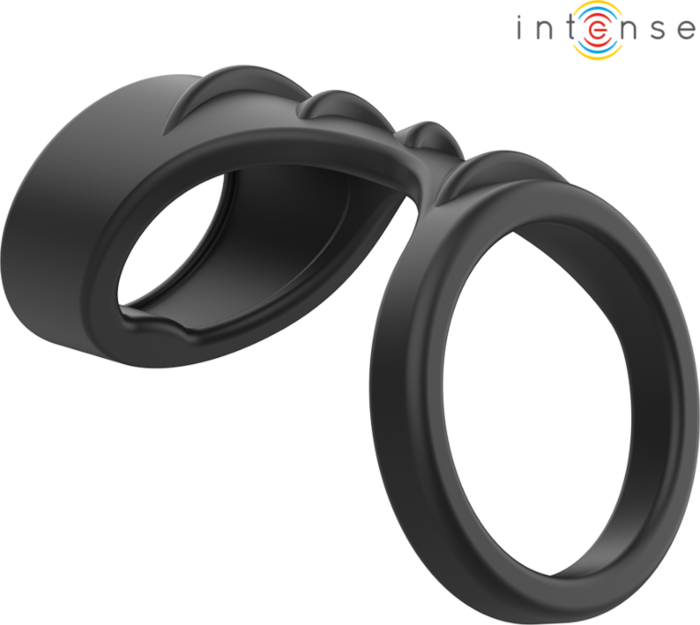 Anillo Doble Theo Intense Silicona Suave Negro