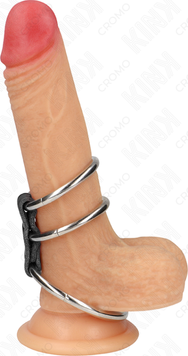 Anillo Pene KINK Triple Metal para Placer Extremo