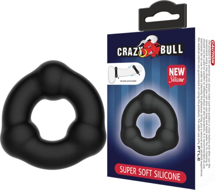 Anillo Silicona CRAZY BULL - Con Nodulos y Ajuste Ergonómico