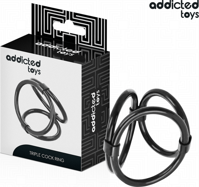 Anillo Triple Addicted Toys - Sujeción Perfecta