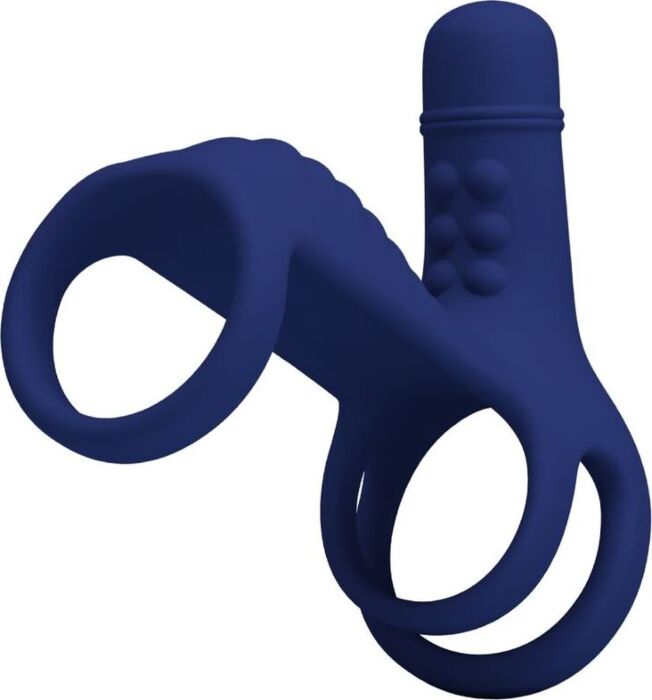 Anillo Vibrador Pretty Love Elish Azul - Placer Doble Anillo Vibrador Pretty Love Elish Azul - Placer Doble