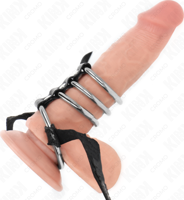 Anillos KINK 4 PENE Metal Conectados Control Placer Anillos KINK 4 PENE Metal Conectados Control Placer