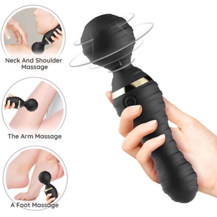 ARMONY - FREEDO MASSAGER & VIBRATOR SMALL BLACK ARMONY - FREEDO MASSAGER & VIBRATOR SMALL BLACK