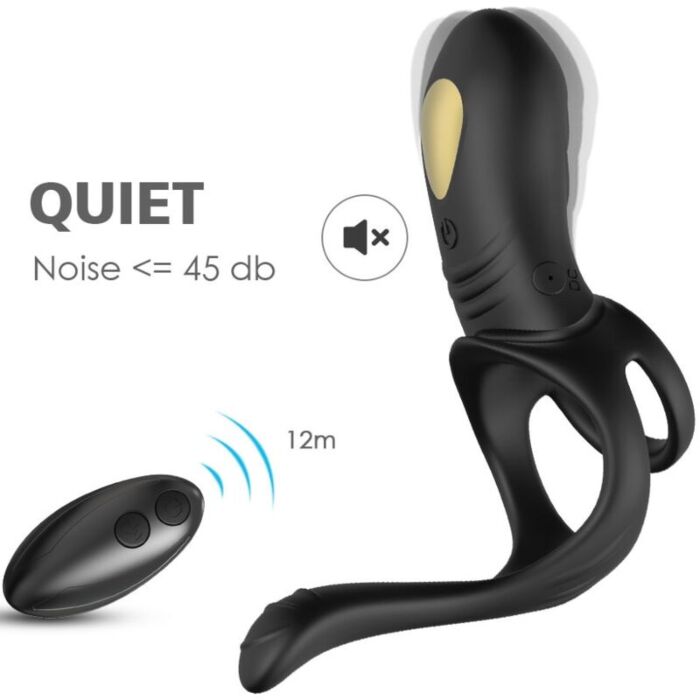ARMONY - JOY JUMPER RING VIBRATOR FOR COUPLES & ANAL PLUG REMOTE CONTROL BLACK ARMONY - JOY JUMPER RING VIBRATOR FOR COUPLES & ANAL PLUG REMOTE CONTROL BLACK