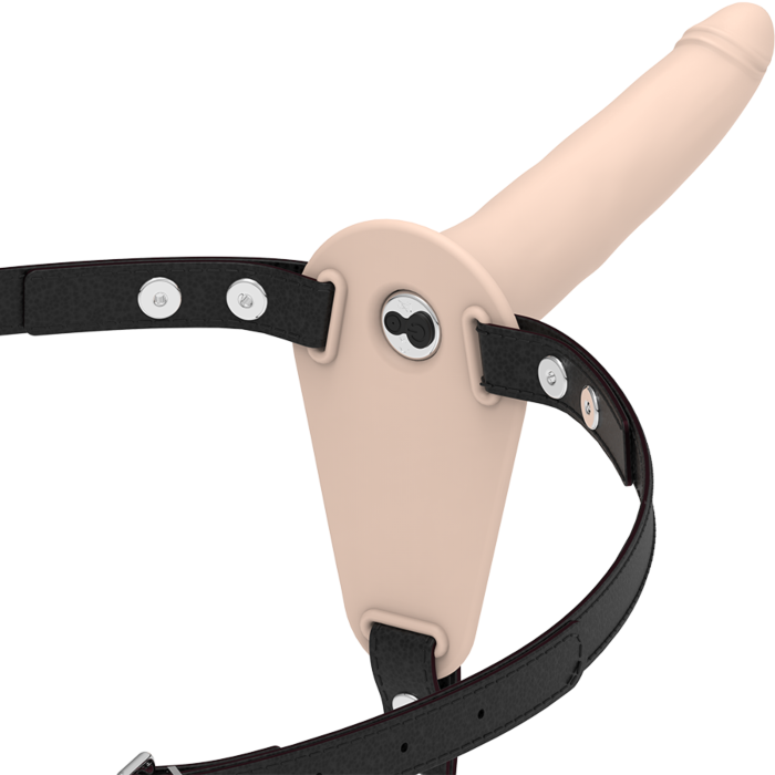 Arnes FETISH SUBMISSIVE HARNESS 15 cm avec Vibrateur Arnes FETISH SUBMISSIVE HARNESS 15 cm avec Vibrateur