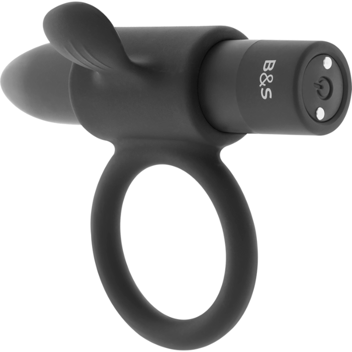 Anneau vibrant BLACK&SILVER Cameron noir rechargeable Anneau vibrant BLACK&SILVER Cameron noir rechargeable