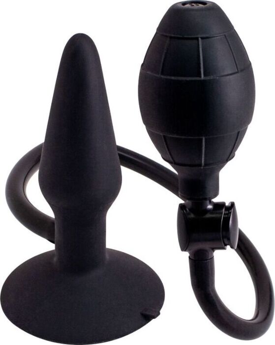 Butt plug hinchable s - negro