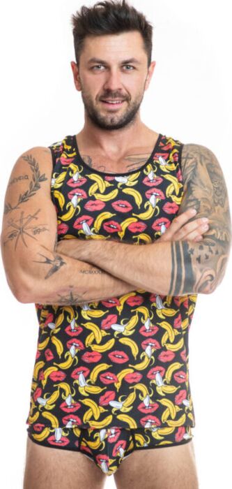 Camiseta ANAIS MEN Banana Top L Sexy y Ajustada Camiseta ANAIS MEN Banana Top L Sexy y Ajustada