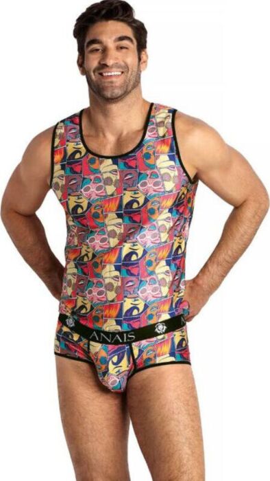 Camiseta Tirantes ANAIS MEN Comics Top L - Sexy Camiseta Tirantes ANAIS MEN Comics Top L - Sexy