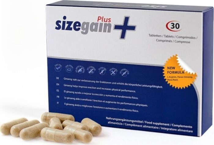 Cápsulas SizeGain Plus pour augmenter la taille et la puissance sexuelle Cápsulas SizeGain Plus pour augmenter la taille et la puissance sexuelle