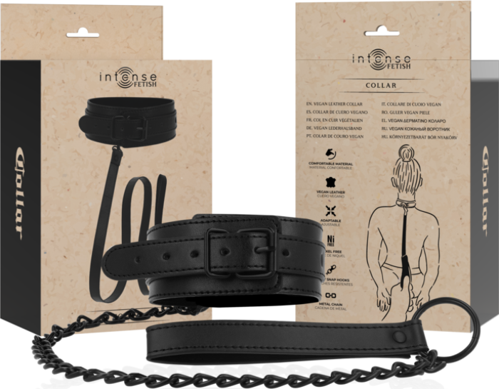 Collar BDSM INTENSE FETISH Cuero Vegano