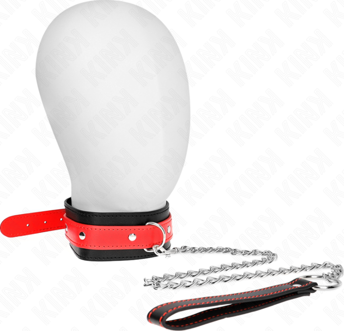 Collar con Correa KINK Rojo Ajustable 65 cm Collar con Correa KINK Rojo Ajustable 65 cm