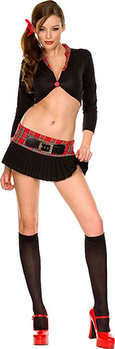 Ensemble écolière Music Legs COLEGIALA top et jupe SM Ensemble écolière Music Legs COLEGIALA top et jupe SM