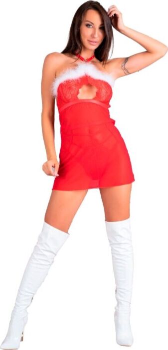 Conjunto erótico LIVCO Corsetti Santas Candy Rojo Conjunto erótico LIVCO Corsetti Santas Candy Rojo