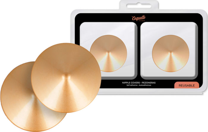 Cubrepezones Dorados Glamouroso