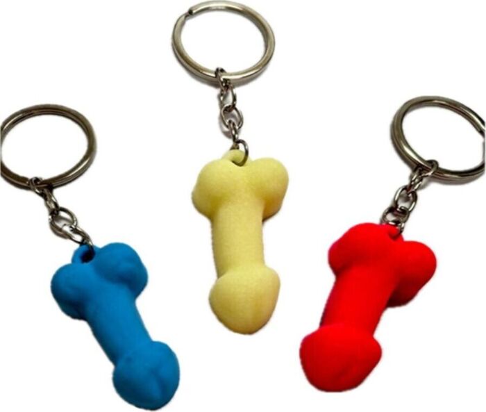 DIABLO PICANTE - LLAVERO PENE SILICONA SURTIDOS COLOR FOSFORESCENTE