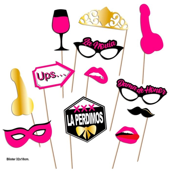 Photocall Fêtes Diablo Picante Modèle 2 - 12 accessoires amusants Photocall Fêtes Diablo Picante Modèle 2 - 12 accessoires amusants