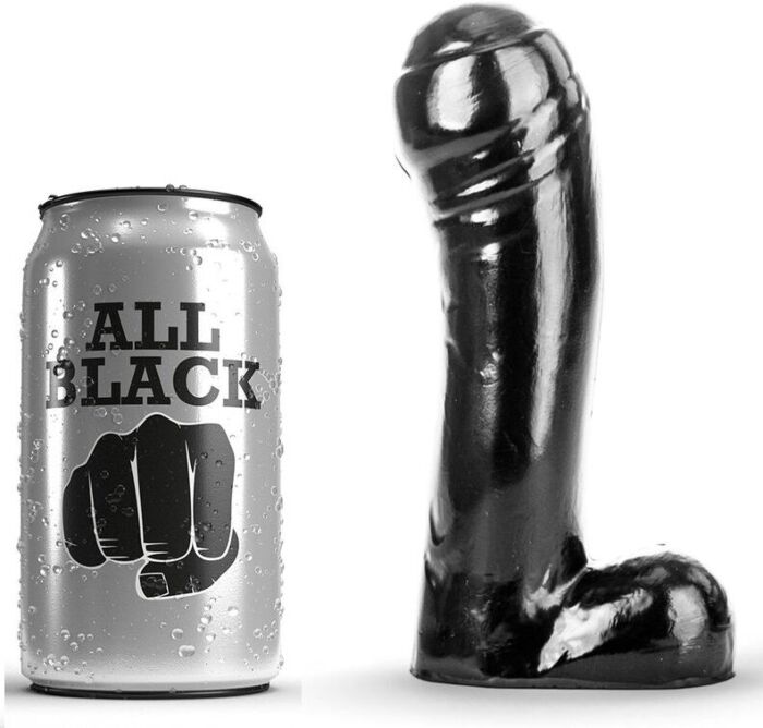 Dildo ALL BLACK 15 CM - Défi amusant pour débutants Dildo ALL BLACK 15 CM - Défi amusant pour débutants