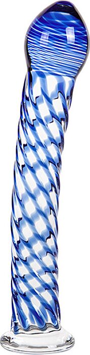 Gode en verre semi-courbé S Pleasures Crystal AQUARIUS Gode en verre semi-courbé S Pleasures Crystal AQUARIUS