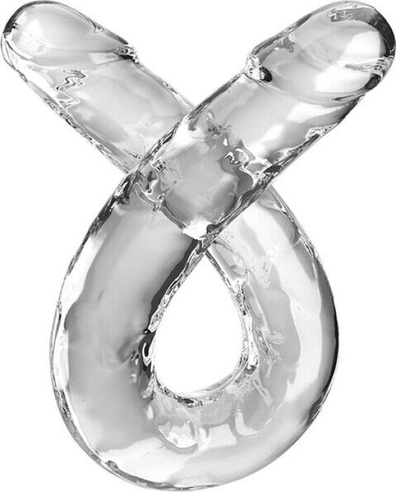 Dildo Doble King Cock 46cm Transparente Dildo Doble King Cock 46cm Transparente