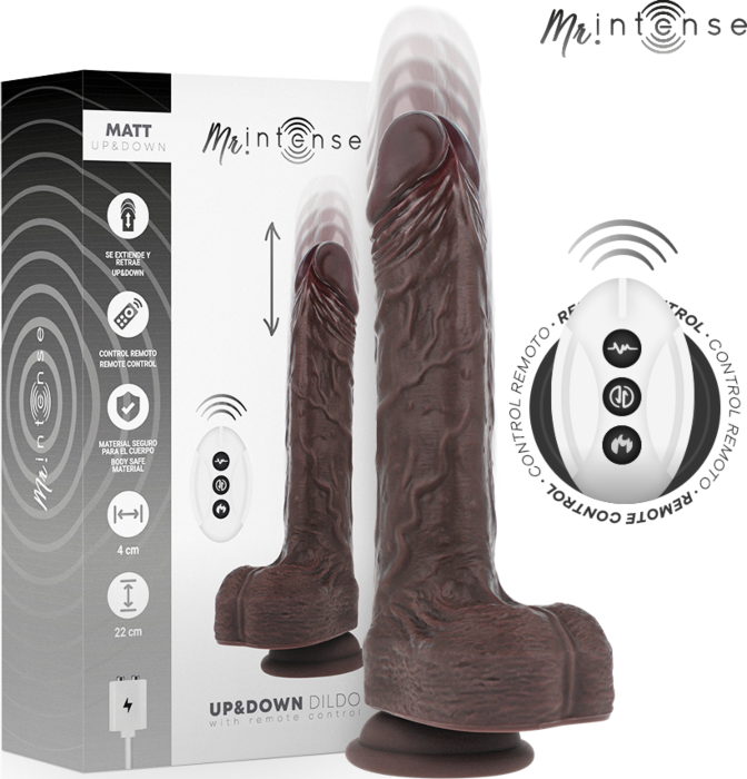 Dildo MR. INTENSE MATT 22cm Control Remoto Dildo MR. INTENSE MATT 22cm Control Remoto
