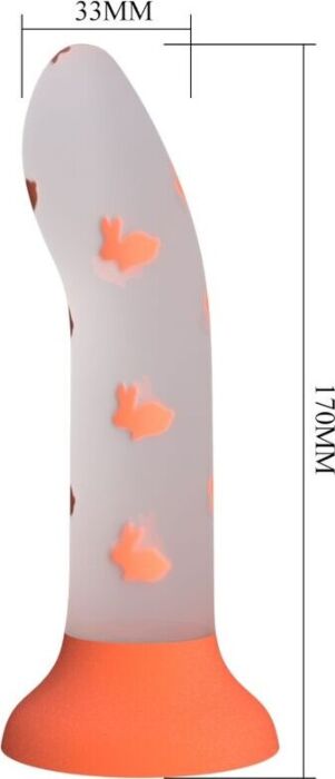 Dildo Pretty Love Magical Nightfall Naranja Luminoso